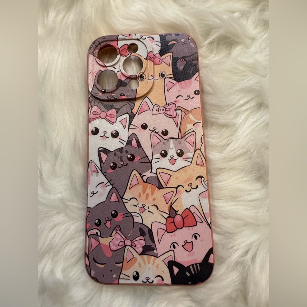 iphone max pro Cute Cat Pattern Phone Case